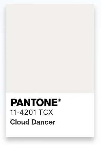 2026 pantone color of the year cloud dancer